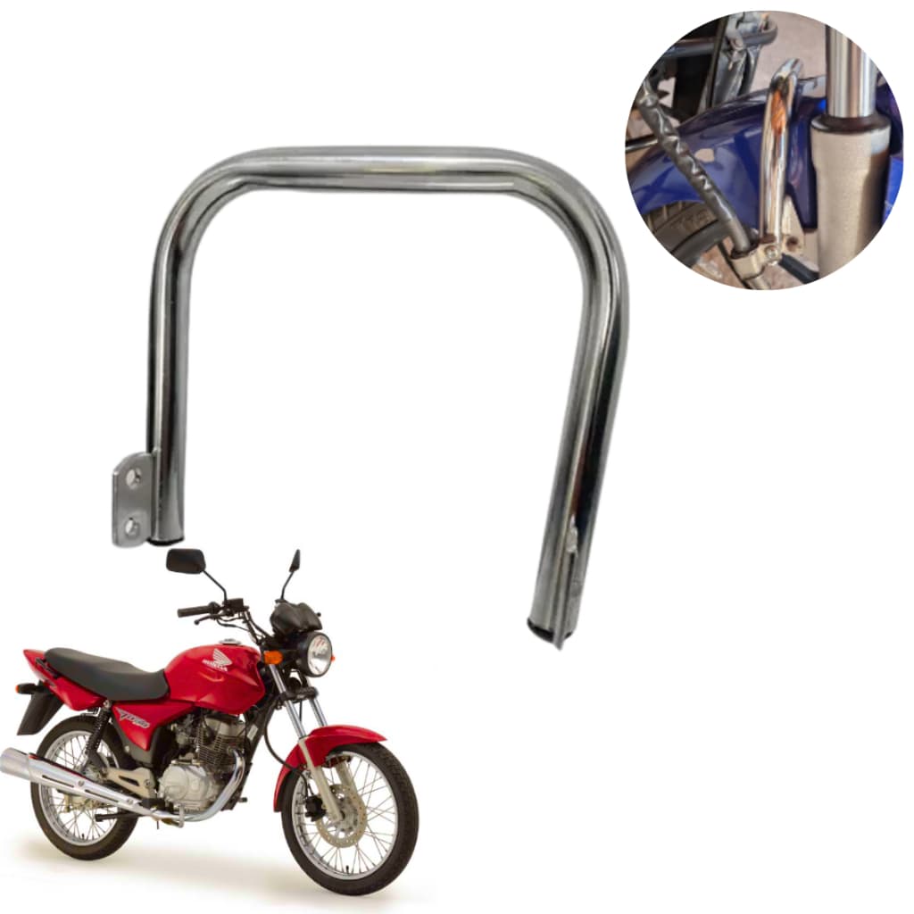 Barra Estabilizadora CG Titan 150 Ano 2004 Até 2008 Cromado Fixador Paralama