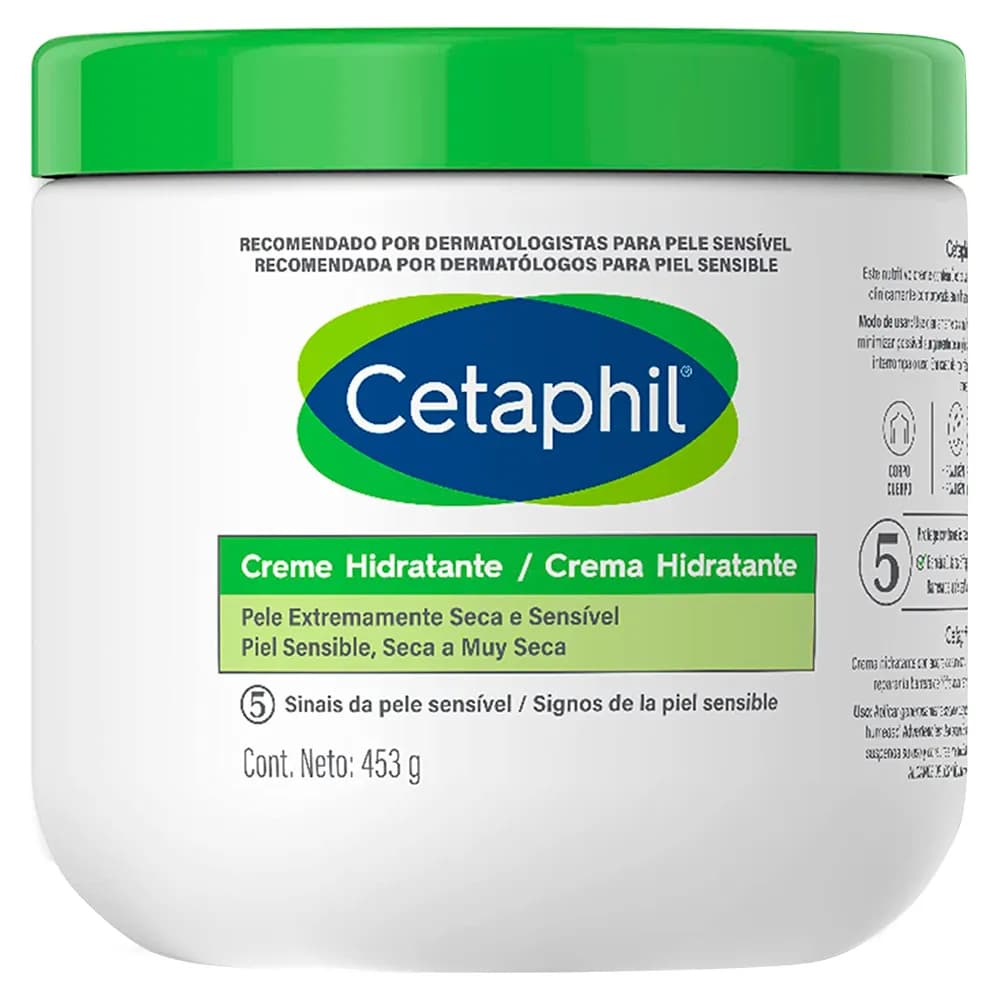 Cetaphil Hidratante Corporal Pele Seca e sensivel Pote 453g