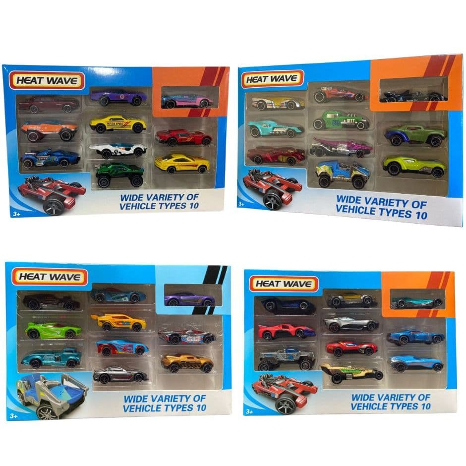 Carrinho Ferro Hot Cars Miniaturas Esportivo Coleção 10 Peças. Esses modelos são inspirados na linha Hot Wheels