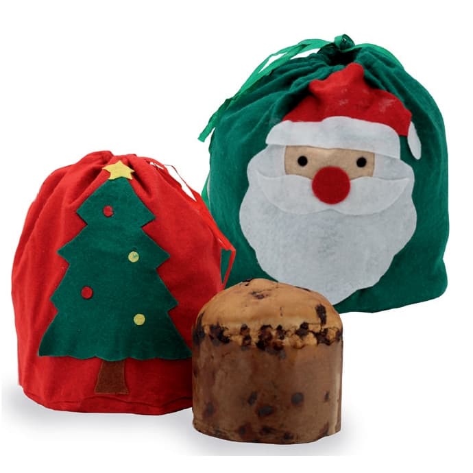 SACO NATALINO PARA PANETONE DECORAÇÃO NATALINA NATAL