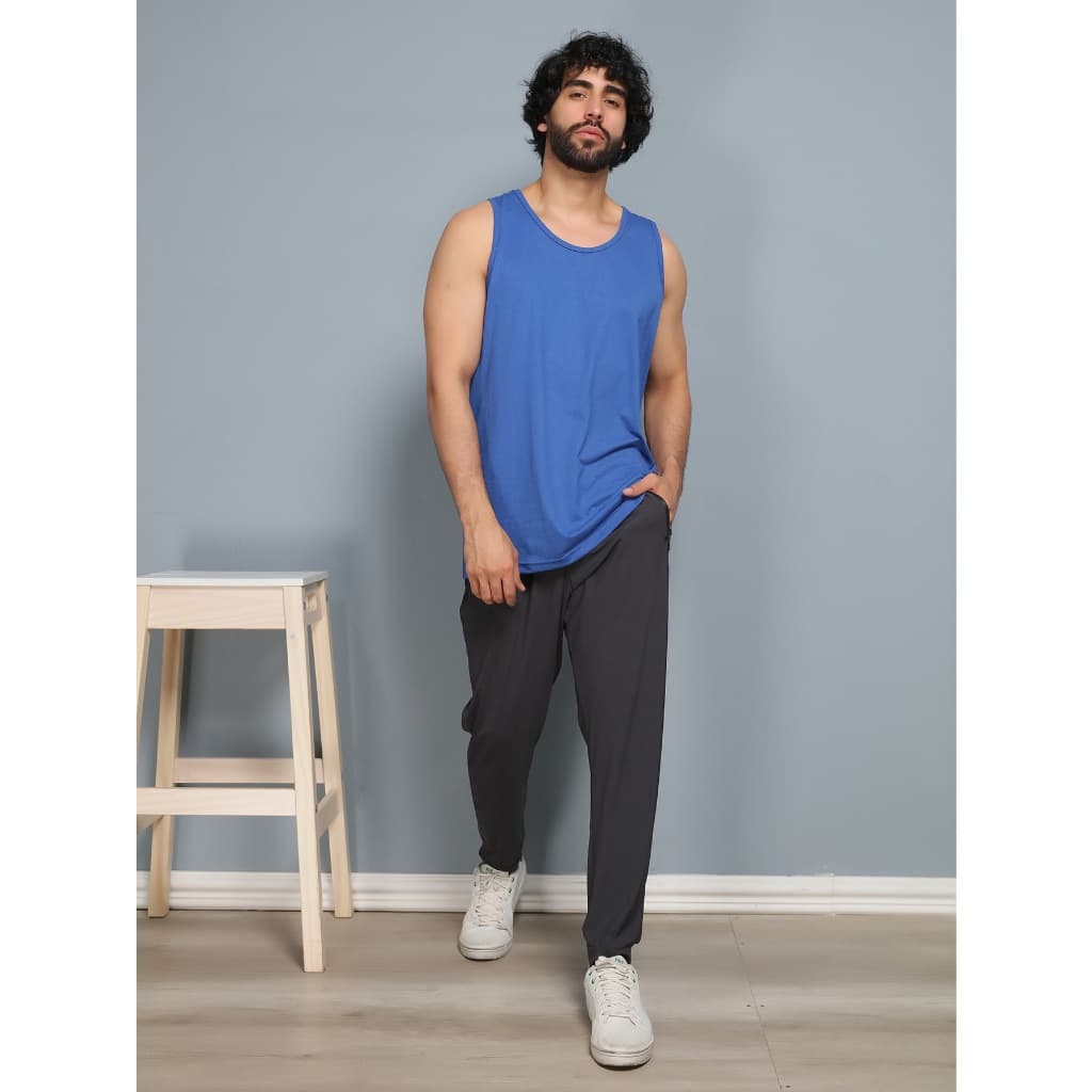 Regata Masculina Lisa Básica Camisa Algodão Penteado 30.1