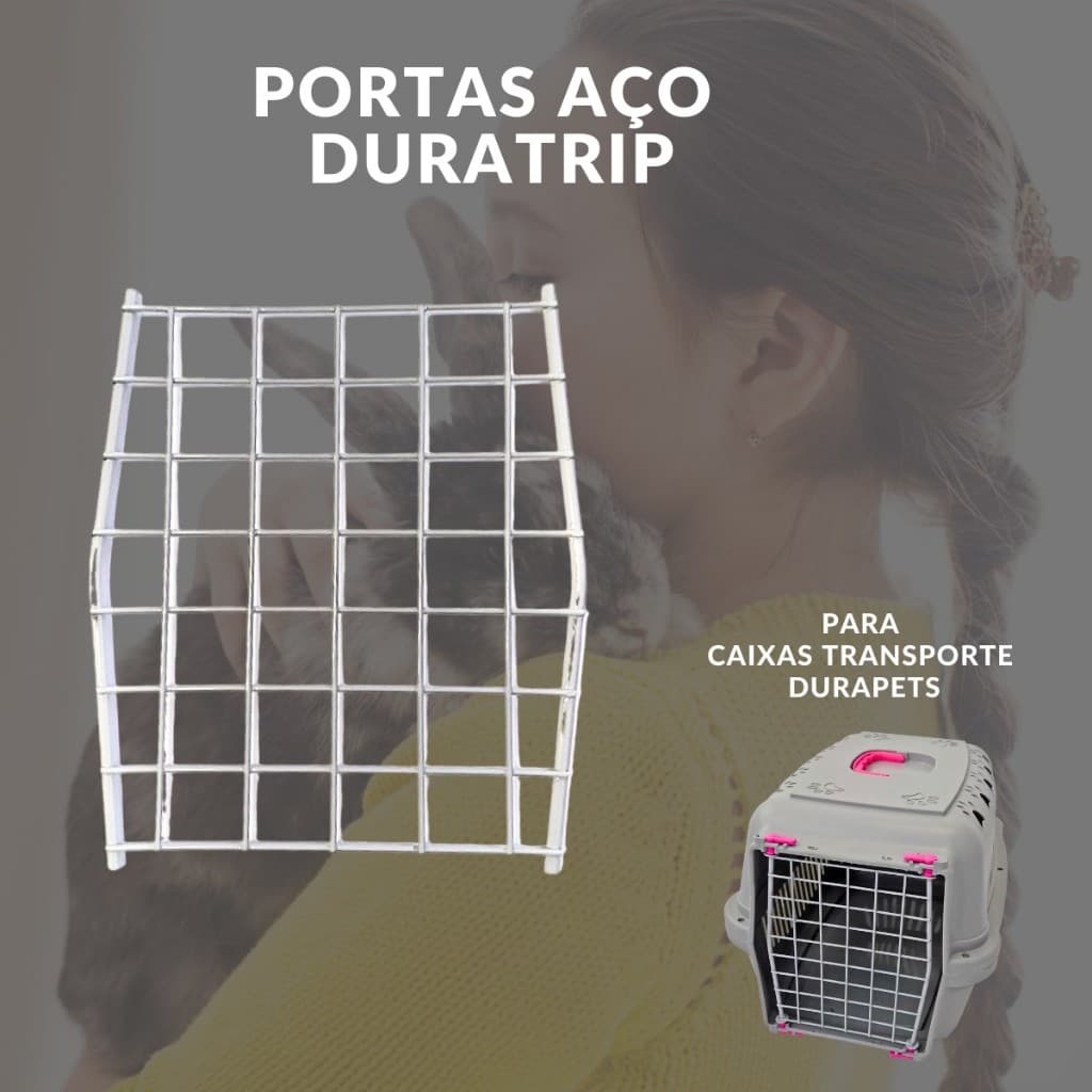 Porta Portinha de Aço Duratrip para Caixas Transporte Durapets