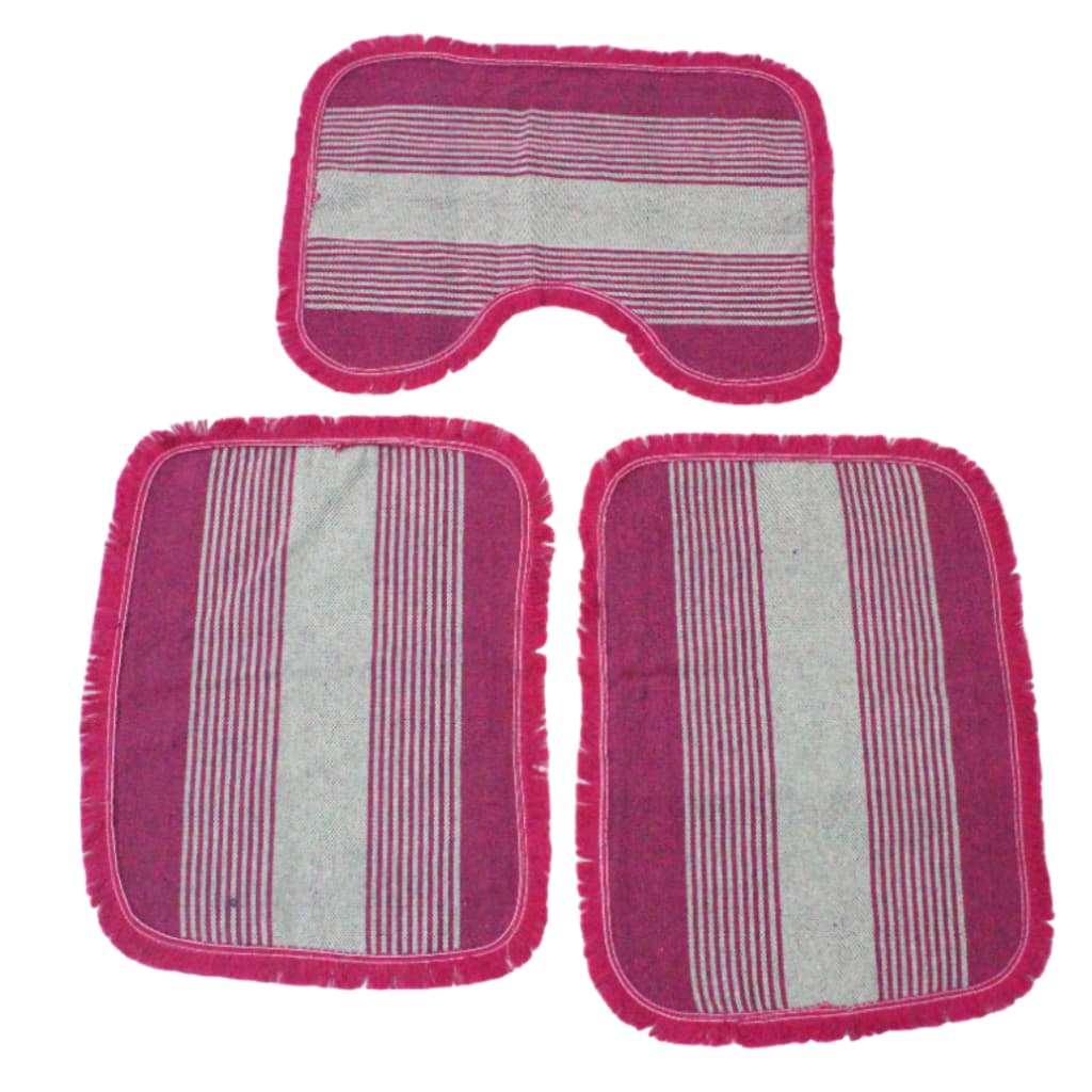 Kit Tapete de Banheiro Com 3 Peças Liso Várias Cores Promoção
