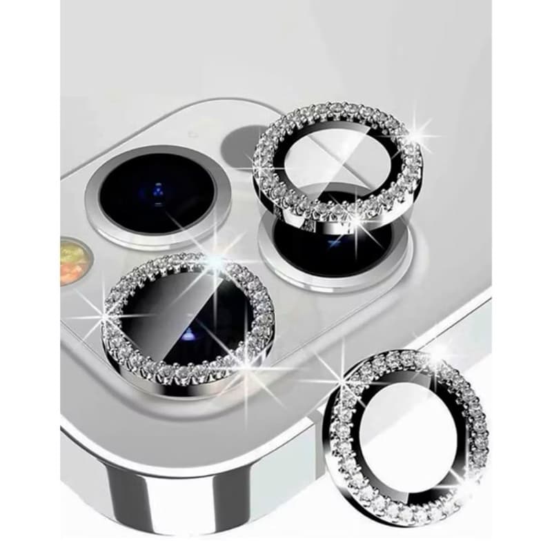 kit 10 pcs pacote  Kit Películas Lente Câmera Brilho brilhante Compativel iPhone Strass 16 16pro 16promax 15 14 13 12 11