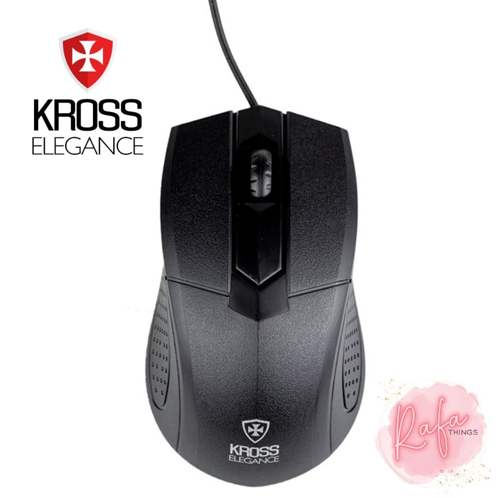 Mouse Kross Elegance Ke-M108 Preto Com Fio