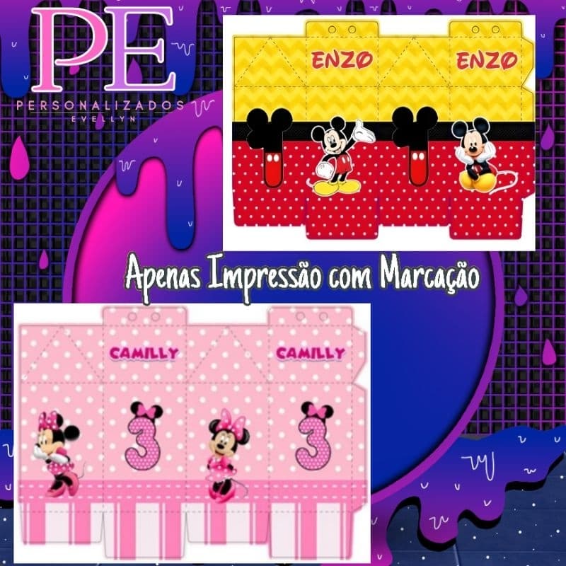 10 Caixa milk + 10 Pirâmide(APENAS ARTE E IMPRESSÃO) 🥰Envio Rápido🥰