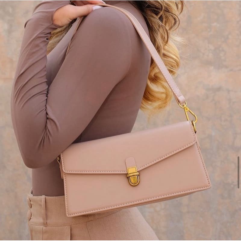 Bolsas Femininas De Ombro Transversal Baguete Com Alça De Corrente Para Festa Moda Blogueira w100