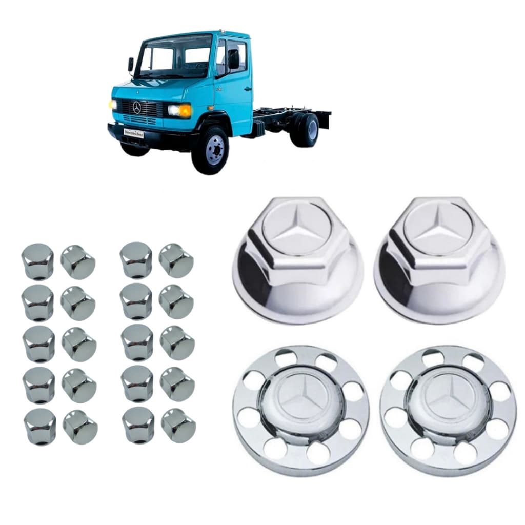 Kit Sobre Tampa Aplique Cubo Caminhão Mercedes MB-709-710-712-914-915-815 CAMINHÃO: 3/4