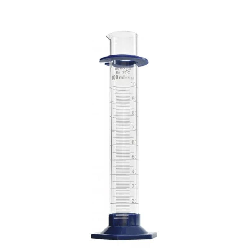 Proveta De Vidro Graduada 100ml Com Base De Poli