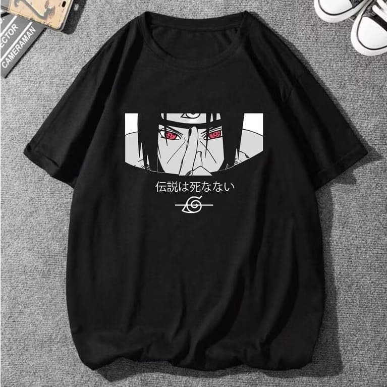 Camiseta Itachi Sharingan 100% Algodão Unissex - Envio Rápido