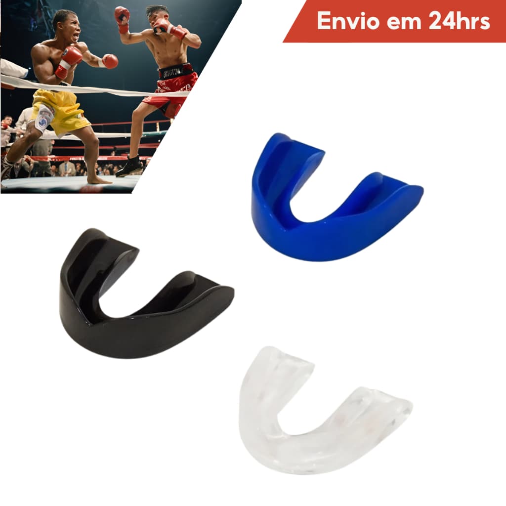 Protetor Bucal Simples Moldável Água Quente Luta Mma Boxe