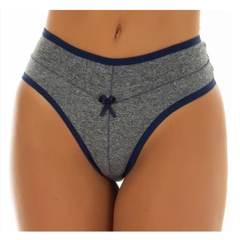 Kit 10 Calcinhas Comportada Plus Size Cós Alto Confortável