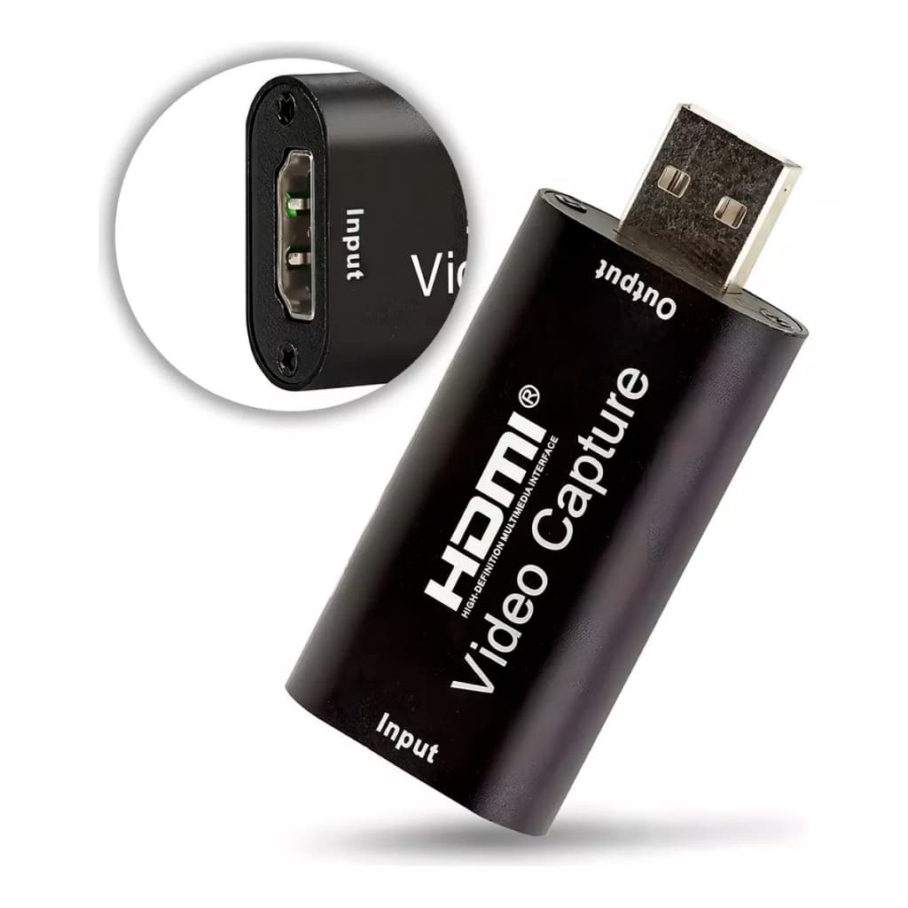 Adaptador Placa Captura Hdmi P/ Usb Com Adaptador Tipo-C Kp-ad101