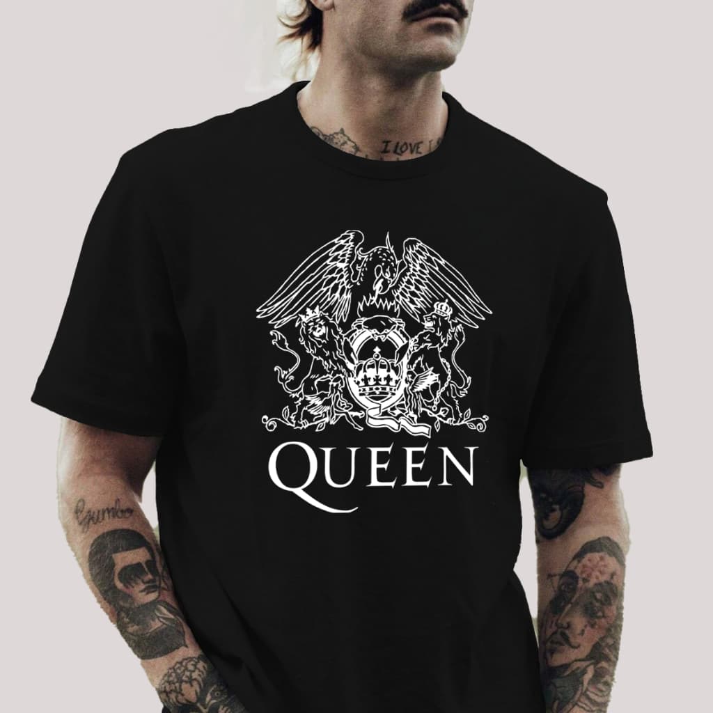 Camisa Camiseta Queen Banda de Rock Unissex 100% Algodão