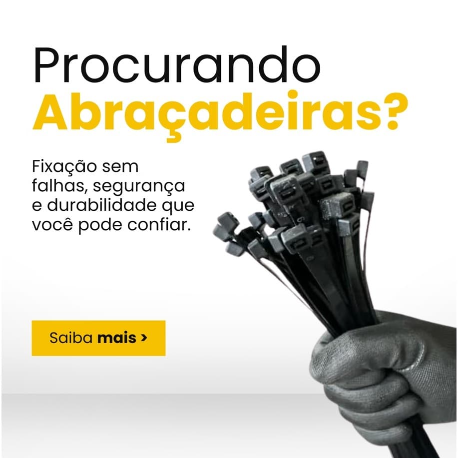 Kit 500pçs Abraçadeira Nylon 3,5x150mm Preta Enforca Gato Lingua de Sogra hellerman