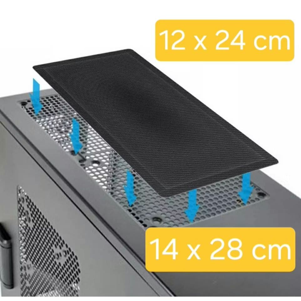 Filtro Anti Poeira Magnético tela de Proteção para Gabinete Pc Gamer Fan Cooler Ventoinha