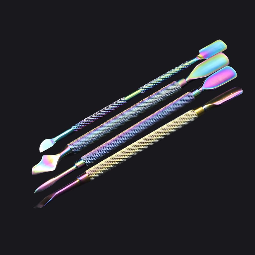 Kit 4 Espátula Podologia Profissional Instrumento Para Desencravar Unha + Estojo Furta Cor