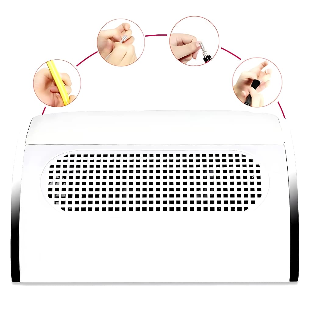 Coletor Sugador Aspirador De Po de Unha 3 Coolers Manicure Profissional Manicure e Pedicure