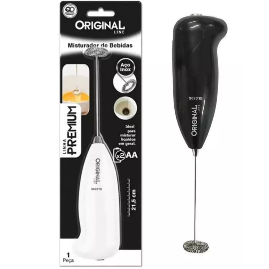 Misturador De Bebidas inox mini mixer Portátil Elétrico - bebidas café shake chá whey