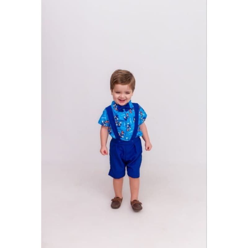 Conjunto social Sonic/ batizado/ casamento/conjunto com gravata/ conjunto com suspensório/