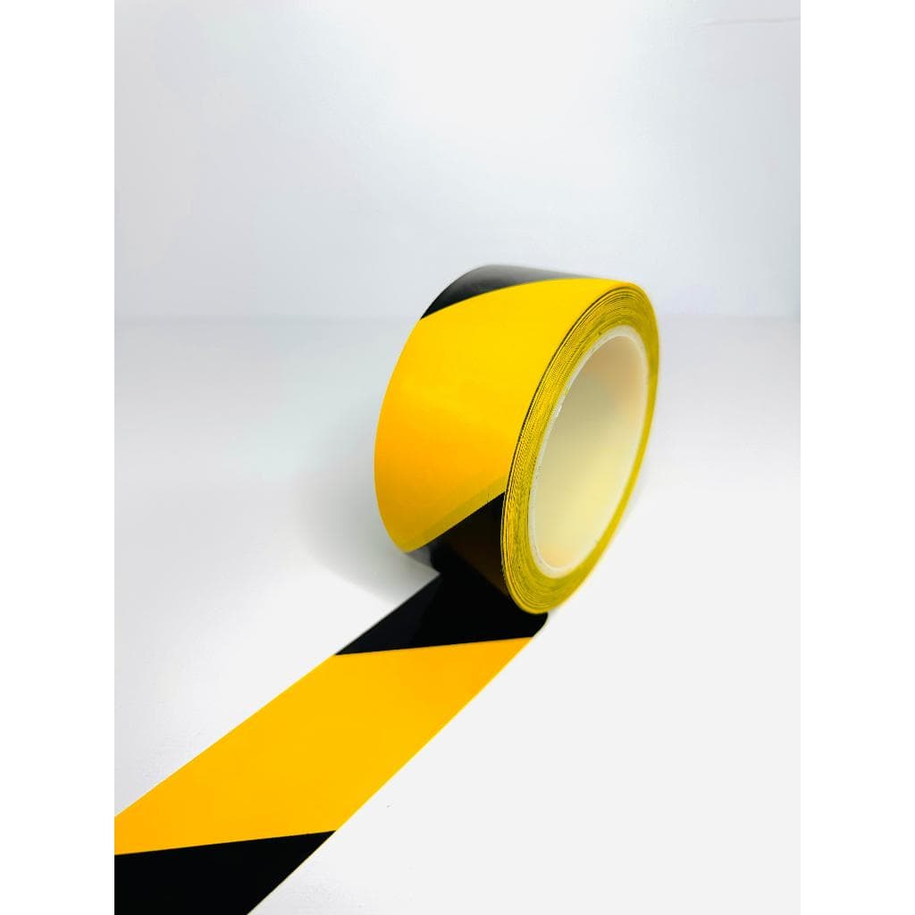 Fita Adesiva De Demarcação De Solo Zebrada 45mmx30m