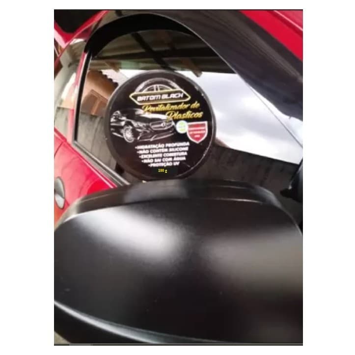 Cera Revitalizadora de plástico e Para choque, Batom Black