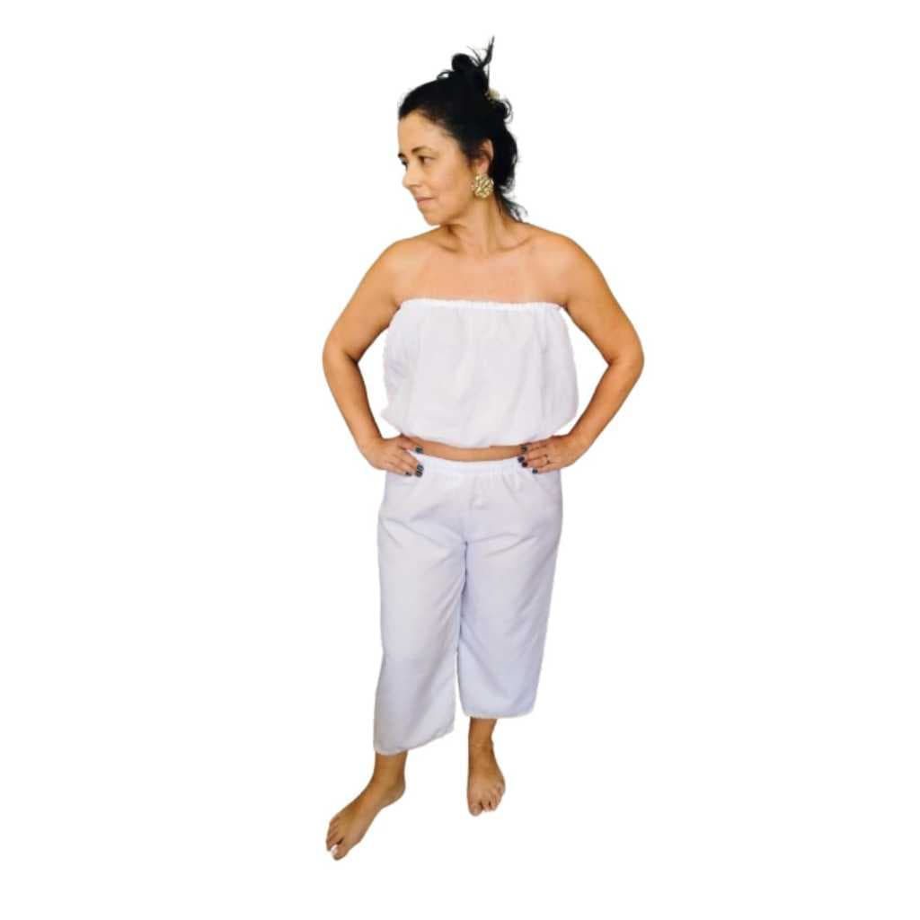 Roupa de Umbanda Candomblé Singuê Zinguê Top Bustier