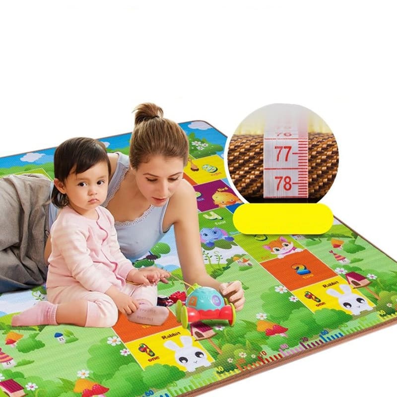 Tapete de Atividades Dupla Face Térmico 120cmx180cm Infantil Emborrachado Educativo bebê crianças