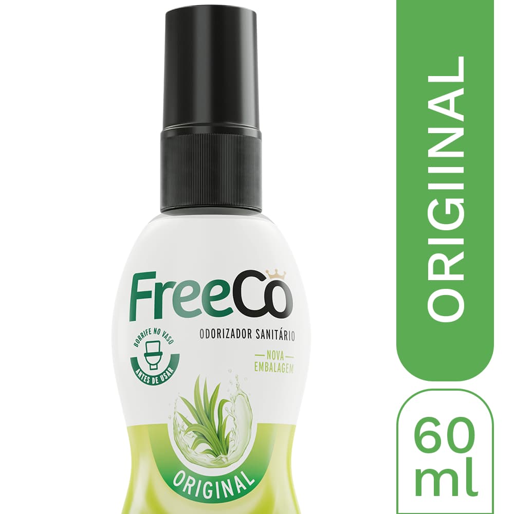 Bloqueador de Odores Sanitários FreeCô Original Capim-Limão – 60ml
