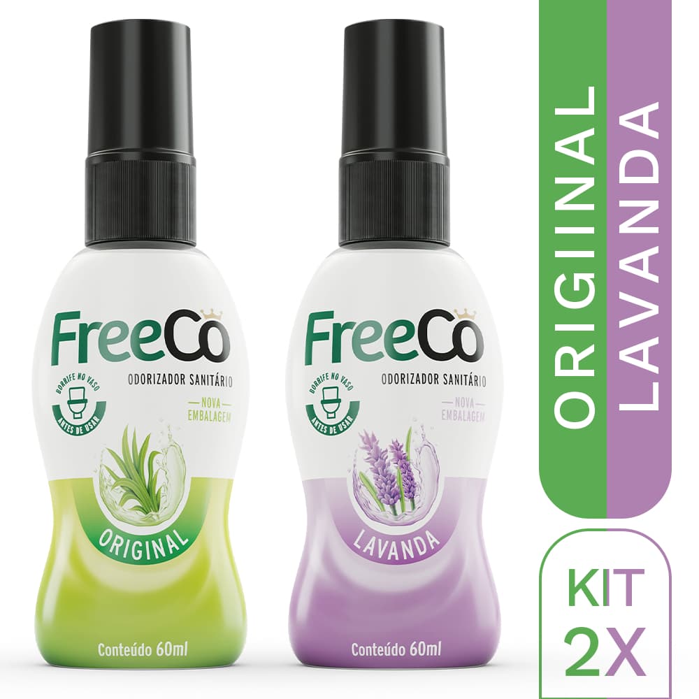 Kit 2 Bloqueadores de Odores FreeCô – 1 Original + 1 Lavanda