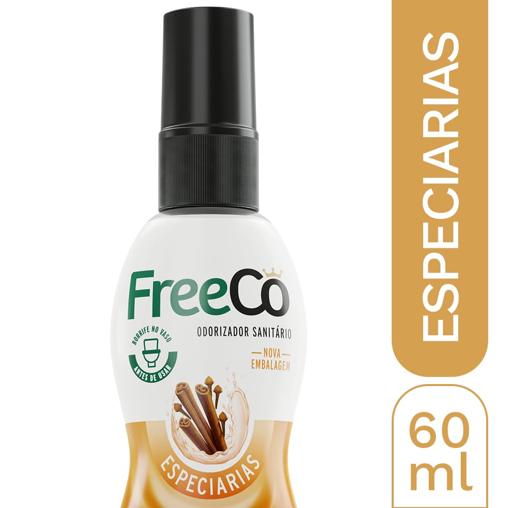 Bloqueador de Odores Sanitários FreeCô Especiarias – 60ml