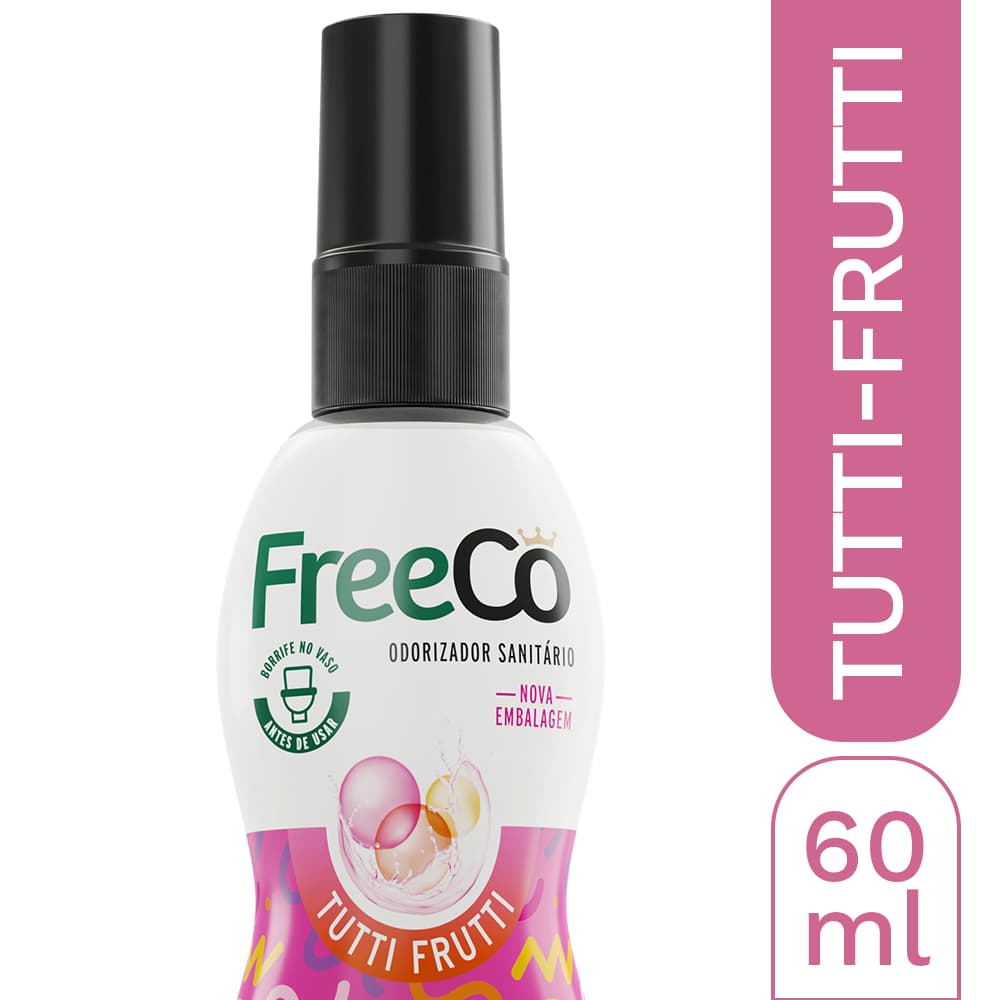Bloqueador de Odores Sanitários FreeCô Tutti Frutti – 60ml