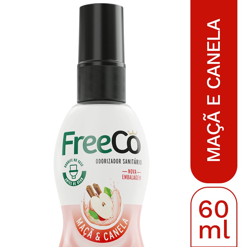 Bloqueador de Odores Sanitários FreeCô Maçã e Canela – 60ml