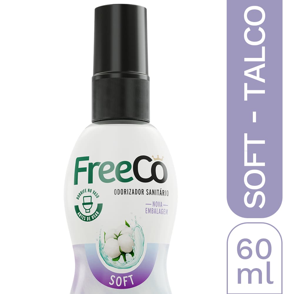 Bloqueador de Odores Sanitários FreeCô Soft (Talco) – 60ml