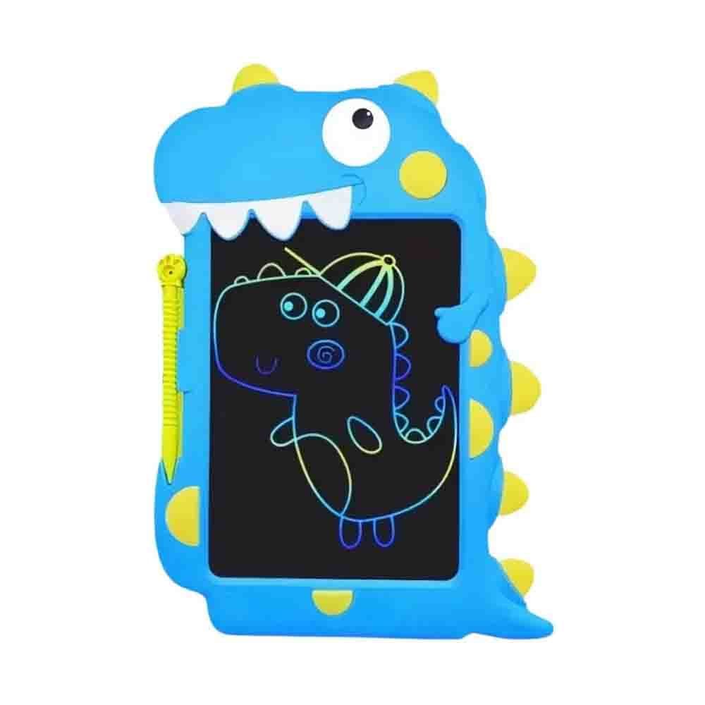 Lousa Magica Tablet Infantil Premium Dinossauro Premium Lcd Cor Azul