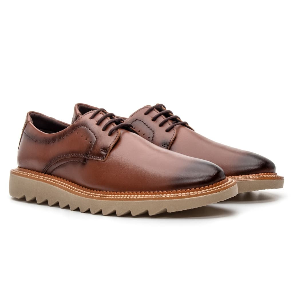 Sapato Masculino Casual Moda Premium Sola Tratorada Confortável Estilo Urbano Ajuste Seguro