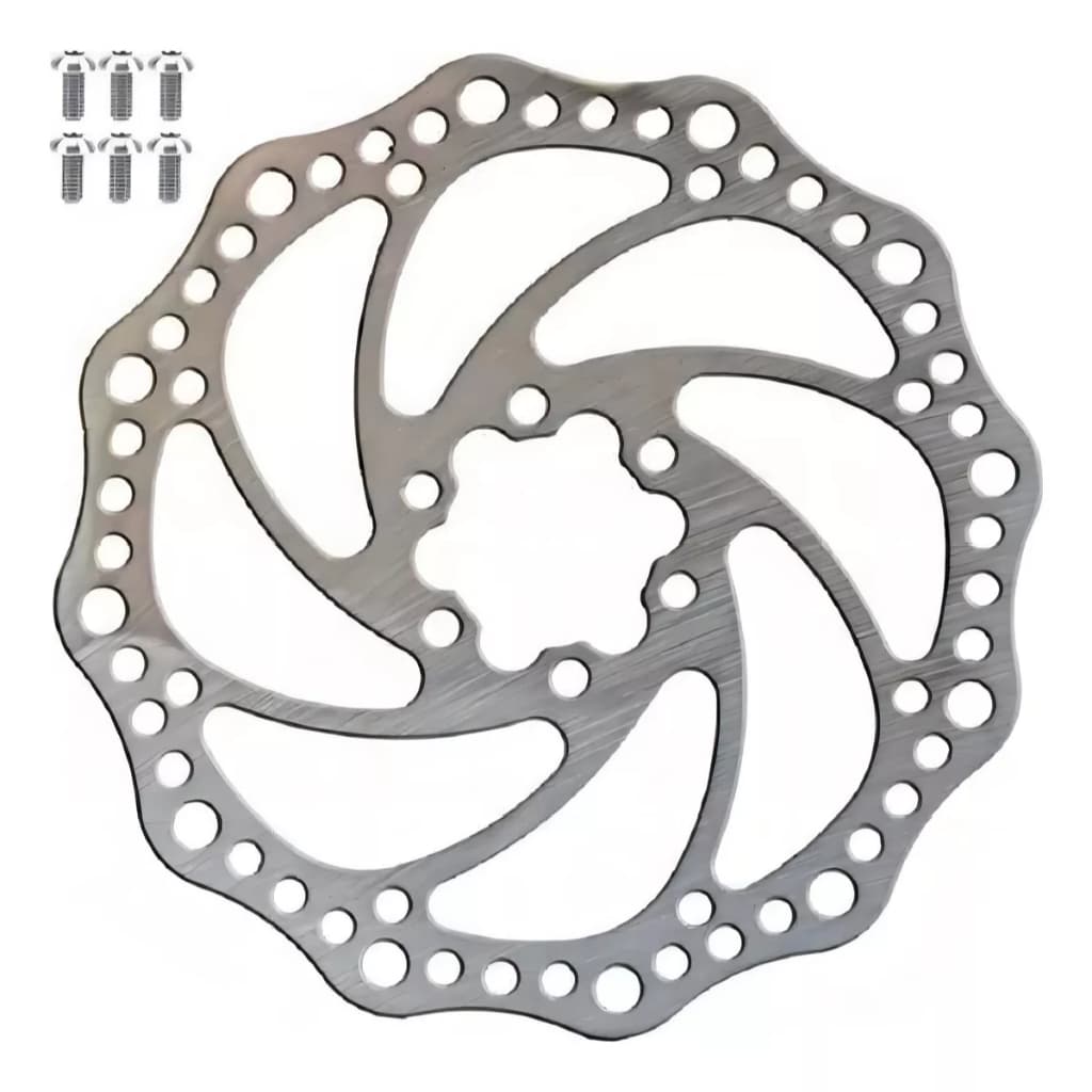 Disco Rotor 160mm 6 Parafusos High One Cromado 6 Furos Bike