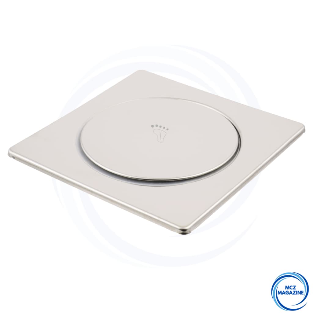 Ralo Inteligente Click 10x10 Cm Inox Banheiro Veda Cheiro Banheiro Lavabo Lavanderia