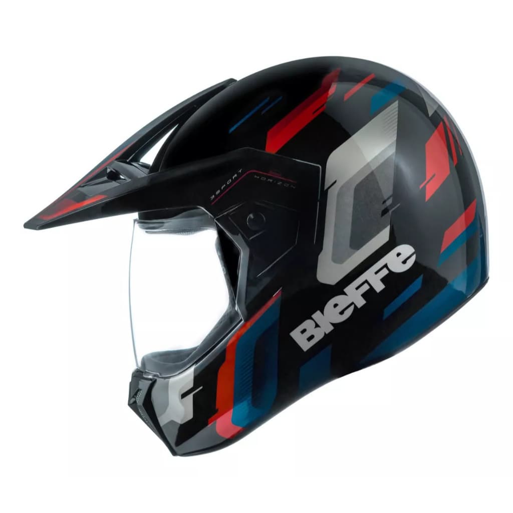 Capacete Moto Bieffe 3 Sport Horizon Cross Trilha C/ Selo Inmetro Masculino Feminino Lançamento