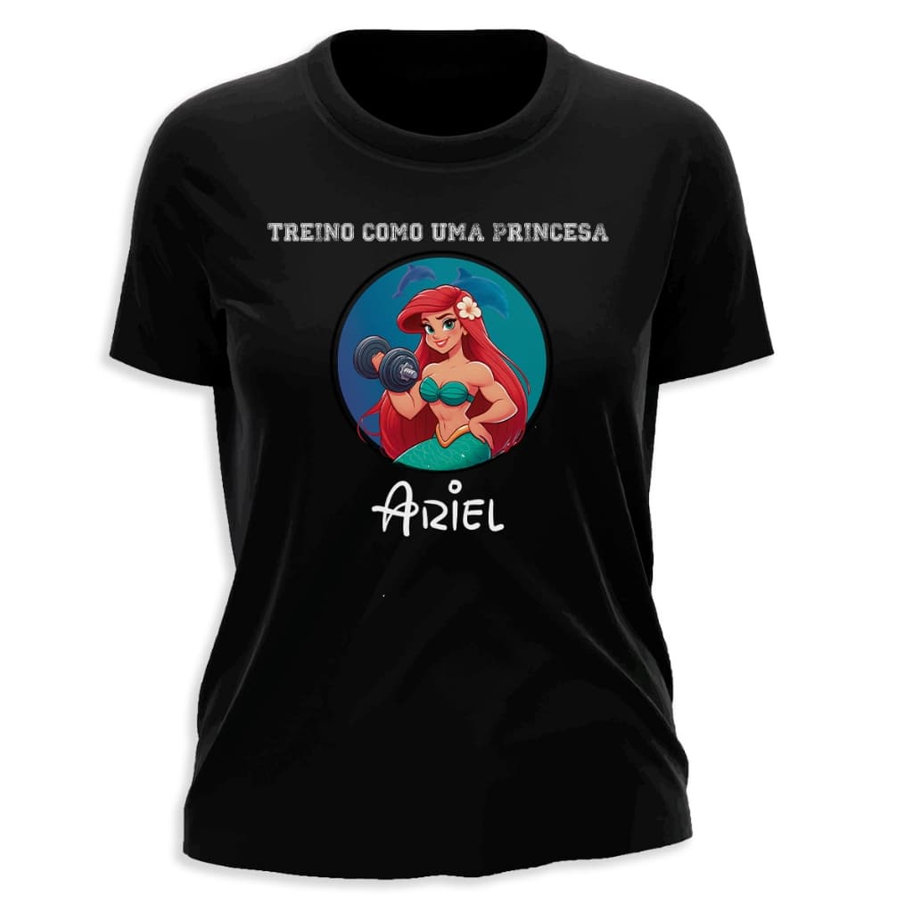 Camiseta Blusa T-Shirt Princesa Ari 03 Academia Treino Calistenia Malhar Crossfit 100% Algodão