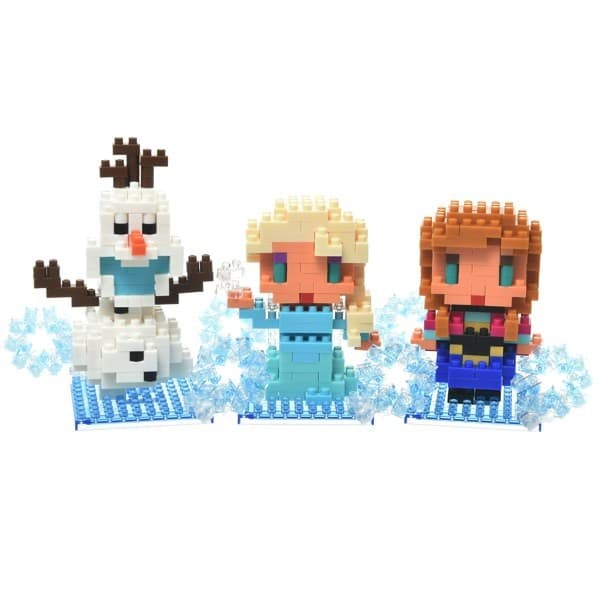 Mini Blocos de Montar Frozen Personagens Tipo Lego
