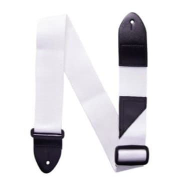 Correia Winner Polyweb cor Branca 5cm para guitarra violão baixo