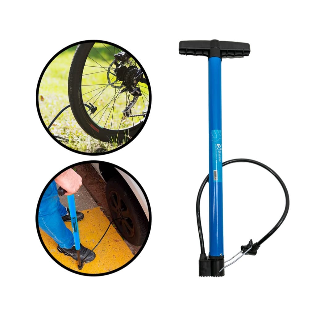 Bomba Ar Encher Pneu De Bicicleta Carro Moto 50cm Bramix Promoção