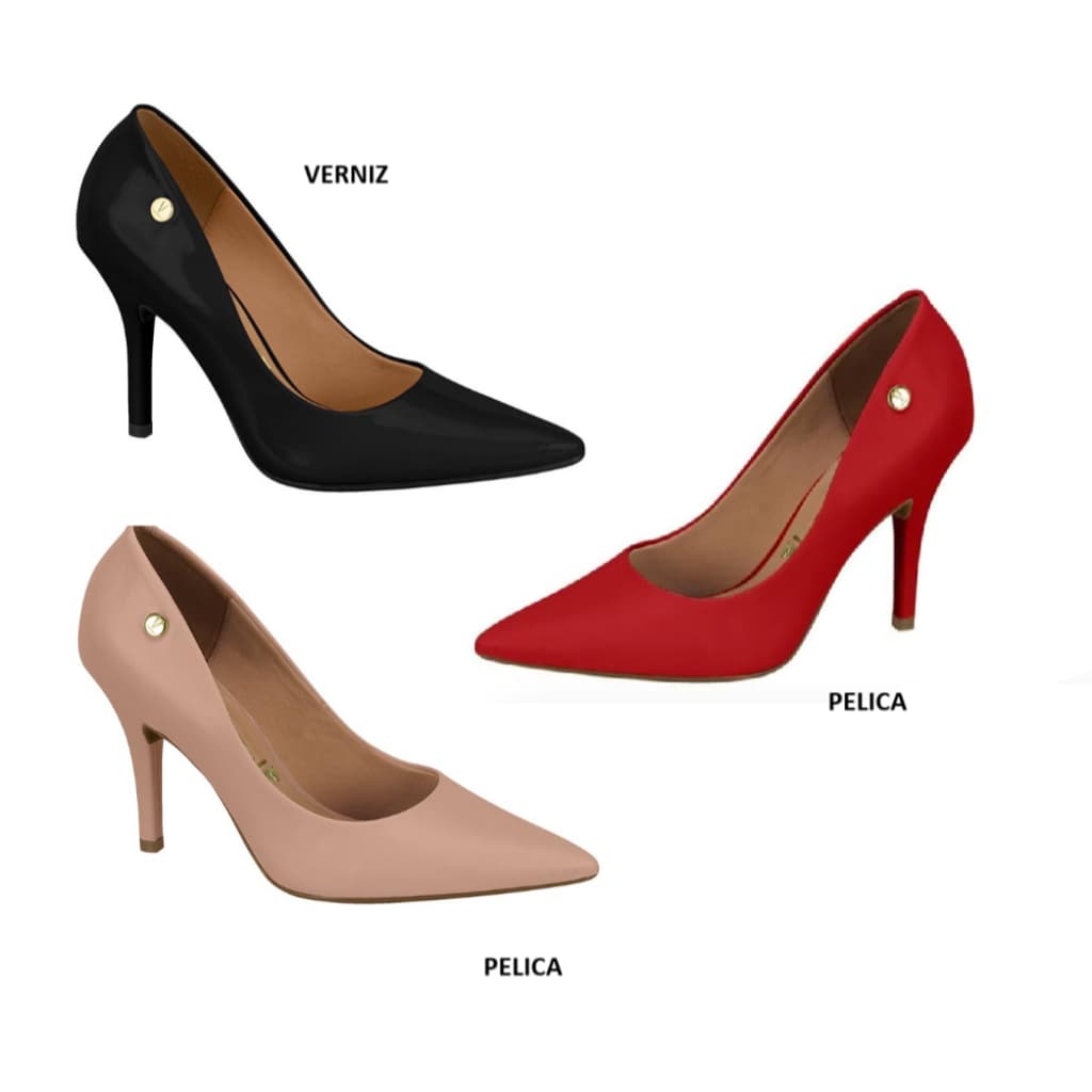 Scarpin Feminino Vizzano Original Salto Alto 9cm Luxuoso