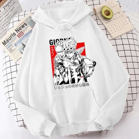 Moletom Blusa Jojo Bizarre Adventure Giornno Giovanna Stand Anime