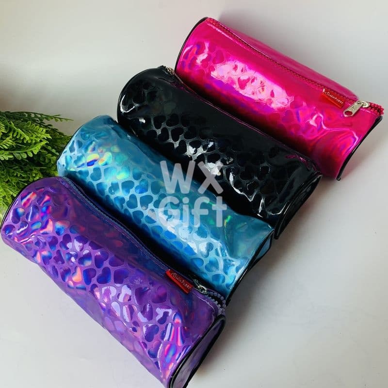 Estojo Estampa Coração Holográfico - Win Paper / WX Gift