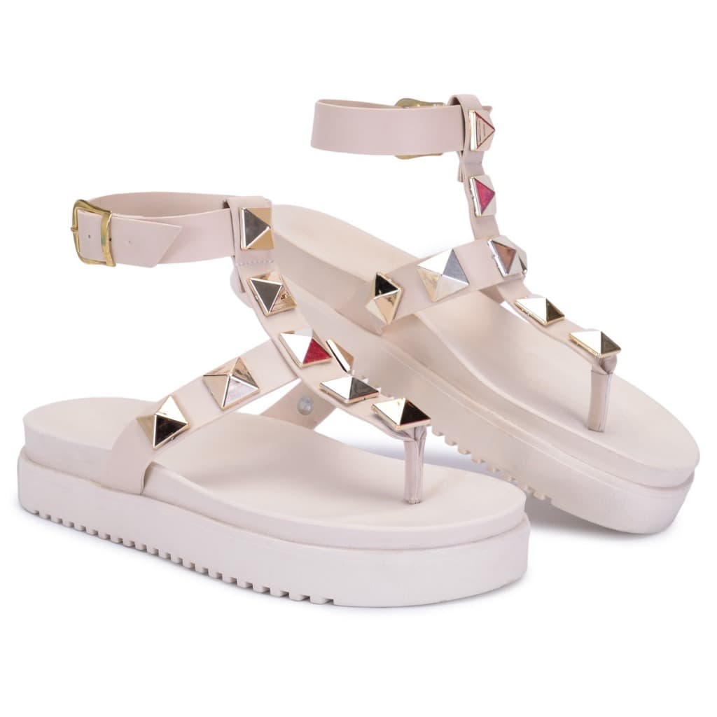 Papete Confortável Chinelo Rasteirinha Confortável Tiras Sandália Feminina Strass Anatômica Plataforma