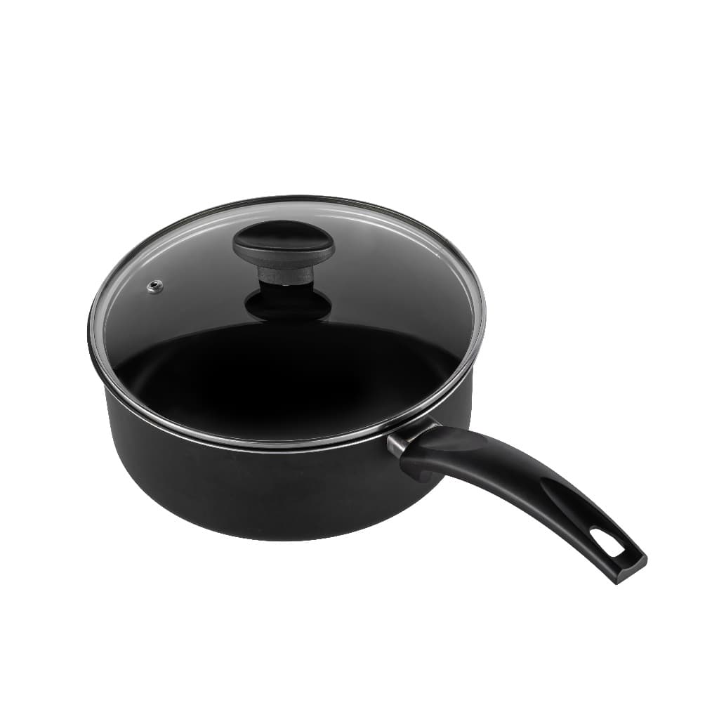 Panela Pequena de Arroz Antiaderente 16 cm com Tampam de Vidro