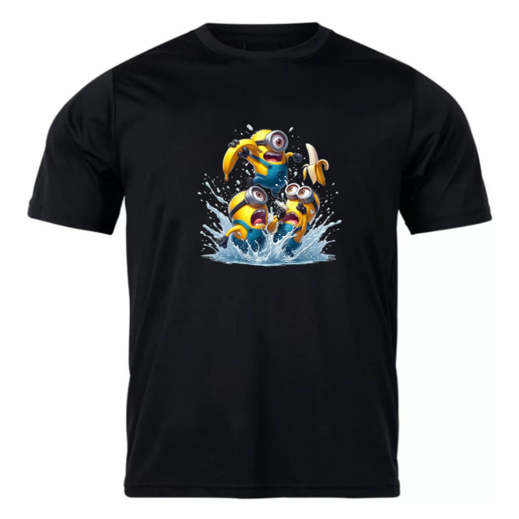Camiseta Masculina Lançamento Minions Molhados Tecido de Alta Qualidade 100% Algodão