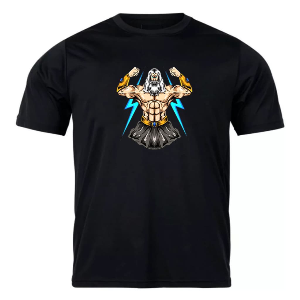 Camiseta Masculina Lançamento Zeus Tecido de Alta Qualidade 100% Algodão